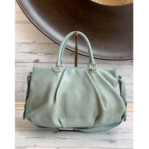 Authentic MCM 2-Way Embossed Shoulder/Handbag - Picture 3 of 14